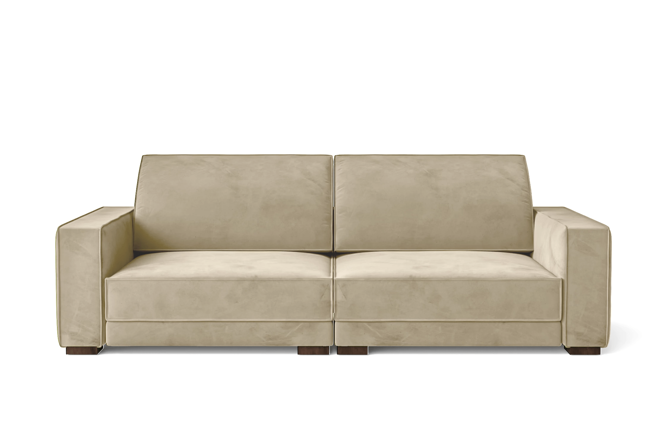 Bolzano 3 Seater Sofa Cream Velvet – LIVELUSSO