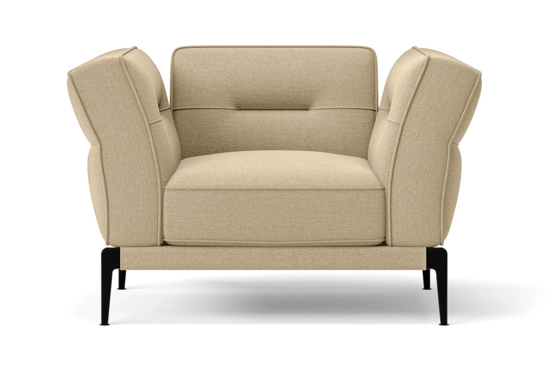 LIVELUSSO Armchair Acerra Armchair Beige Linen Fabric