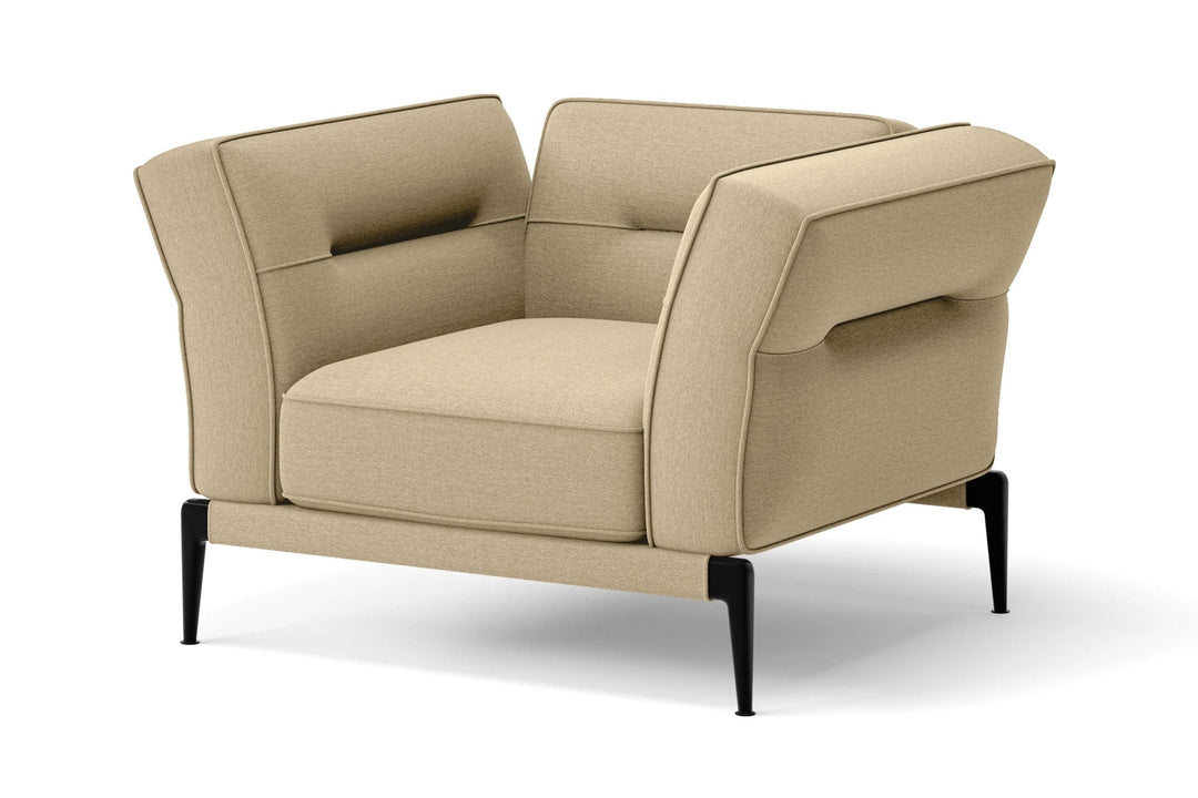 LIVELUSSO Armchair Acerra Armchair Beige Linen Fabric