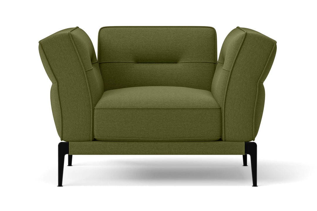 LIVELUSSO Armchair Acerra Armchair Olive Linen Fabric