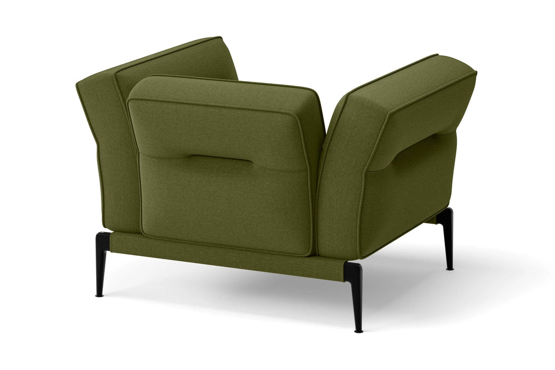 LIVELUSSO Armchair Acerra Armchair Olive Linen Fabric