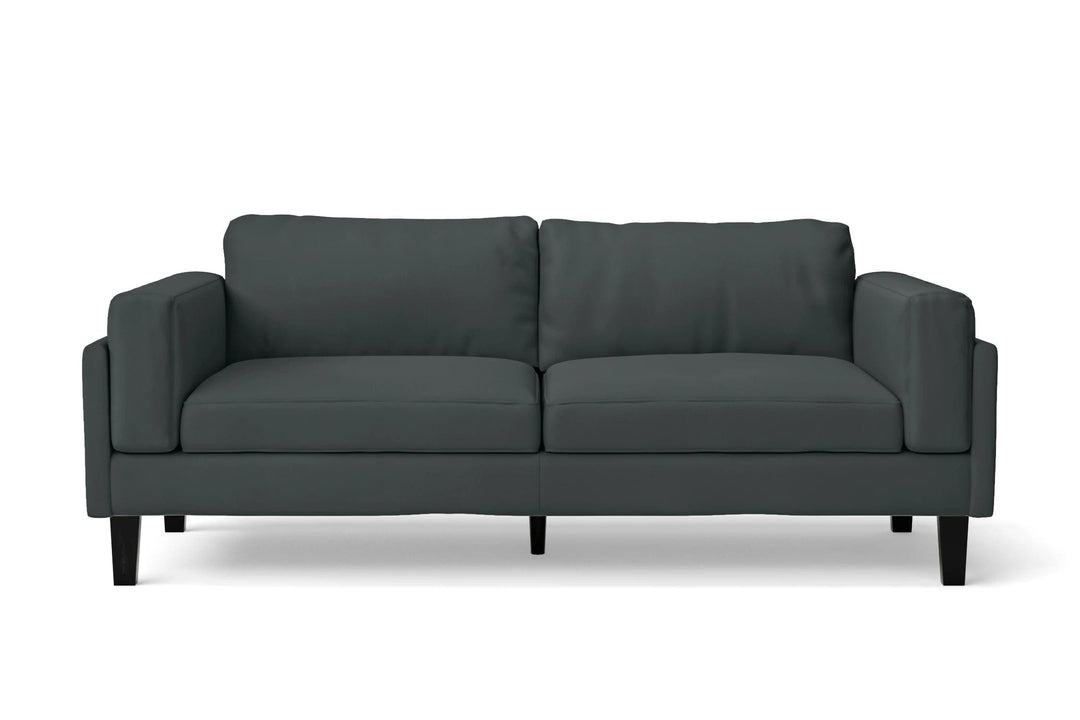 LIVELUSSO Sofa Alseno 3 Seater Sofa Slate Leather