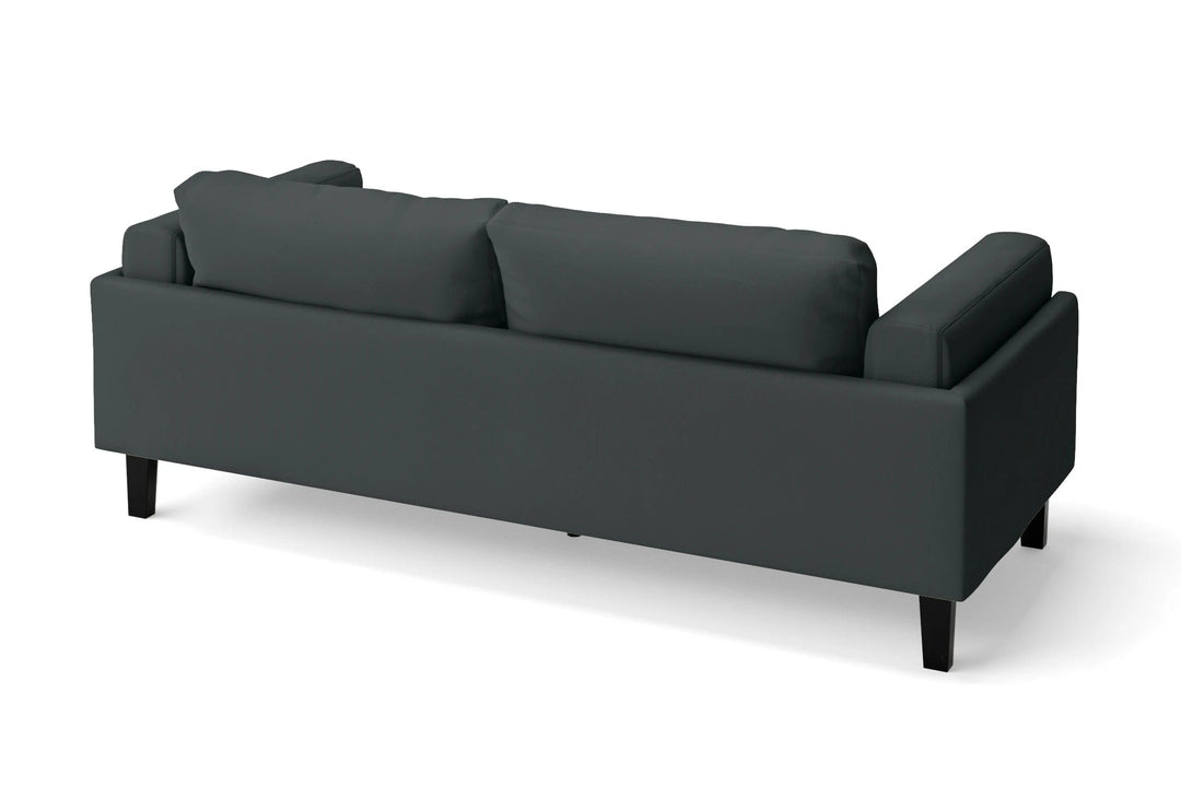 LIVELUSSO Sofa Alseno 3 Seater Sofa Slate Leather