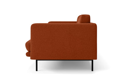 Ancona Armchair Orange Linen Fabric