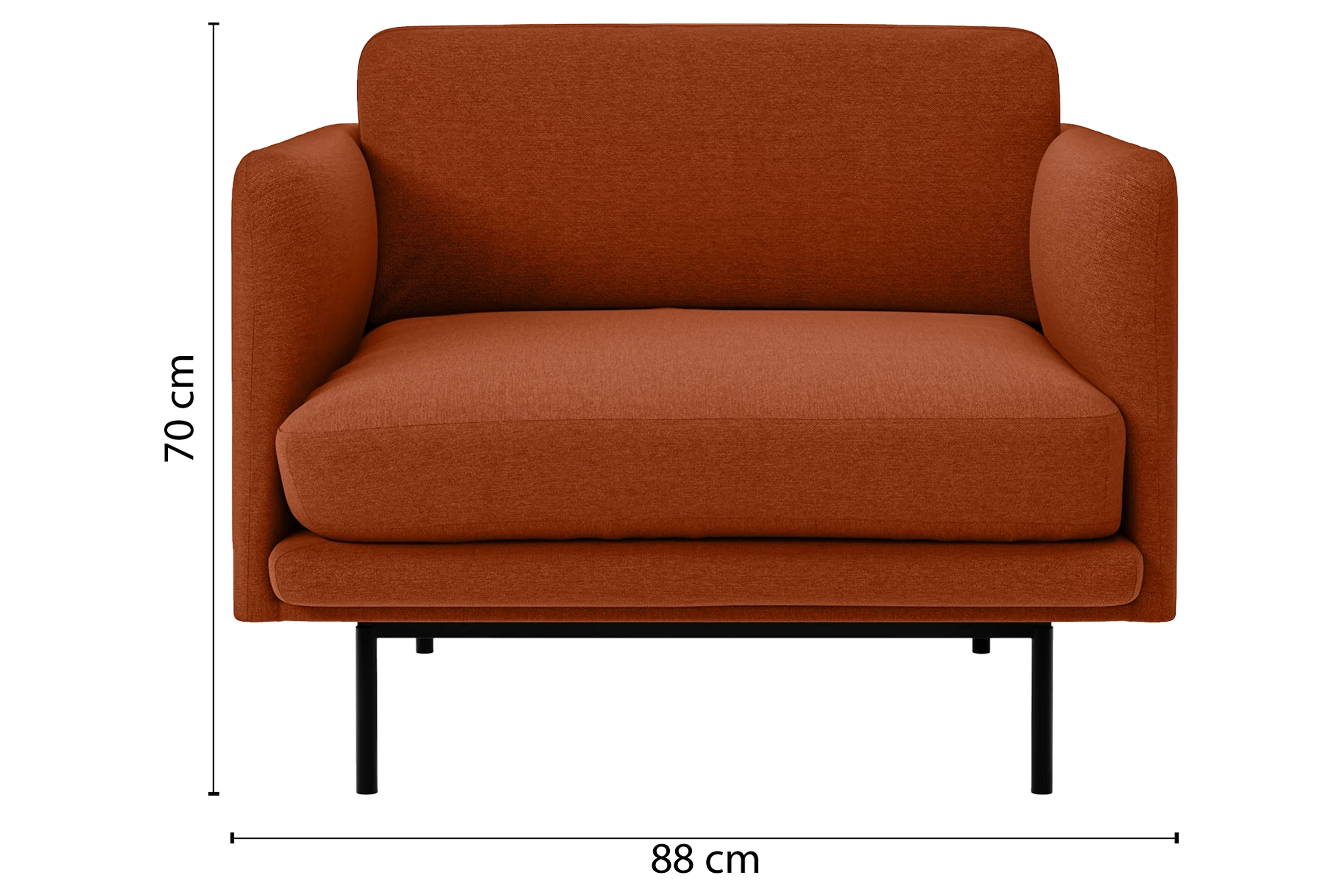 Ancona-Armchair-1-Seat-Linen-Orange_Dimensions_01