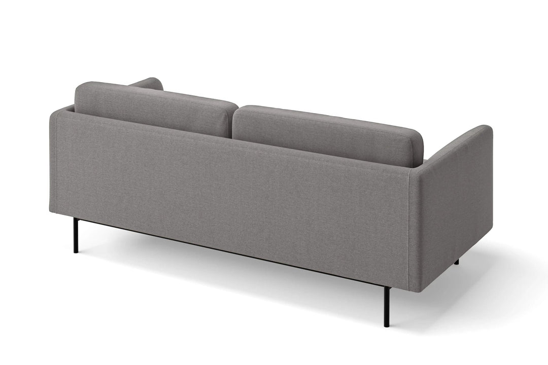 LIVELUSSO Sofa Ancona 2 Seater Sofa Grey Linen Fabric