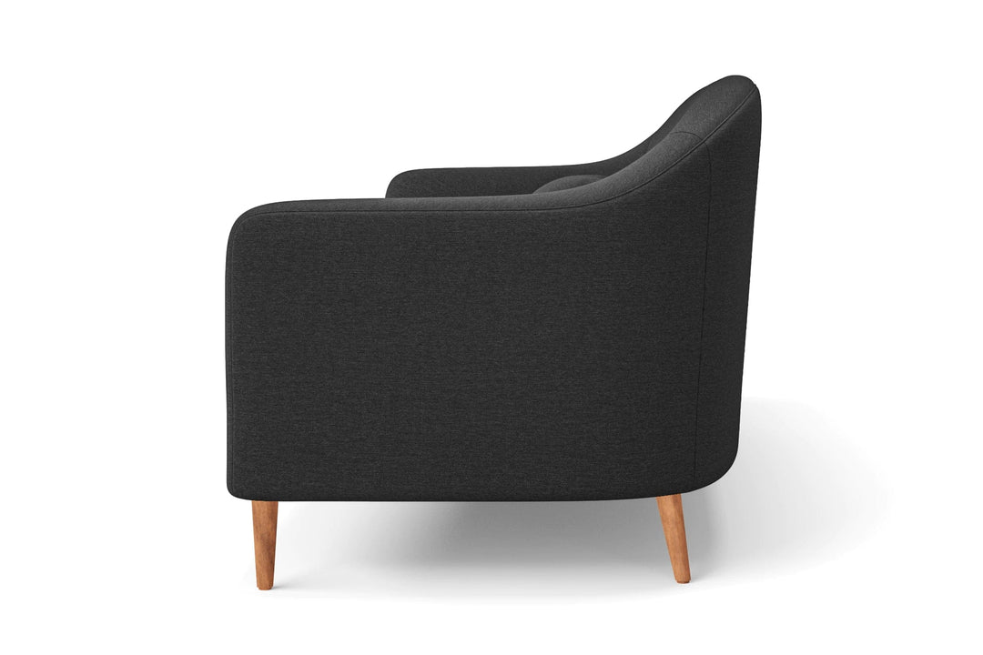 LIVELUSSO Armchair Andria Armchair Black Linen Fabric