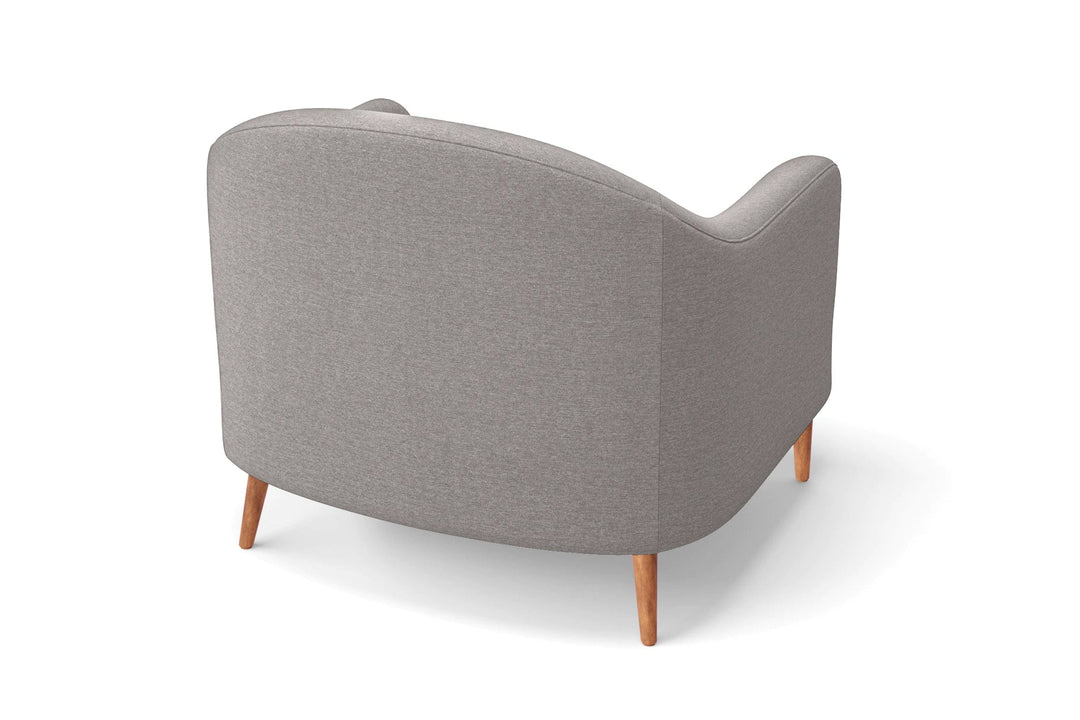 LIVELUSSO Armchair Andria Armchair Grey Linen Fabric