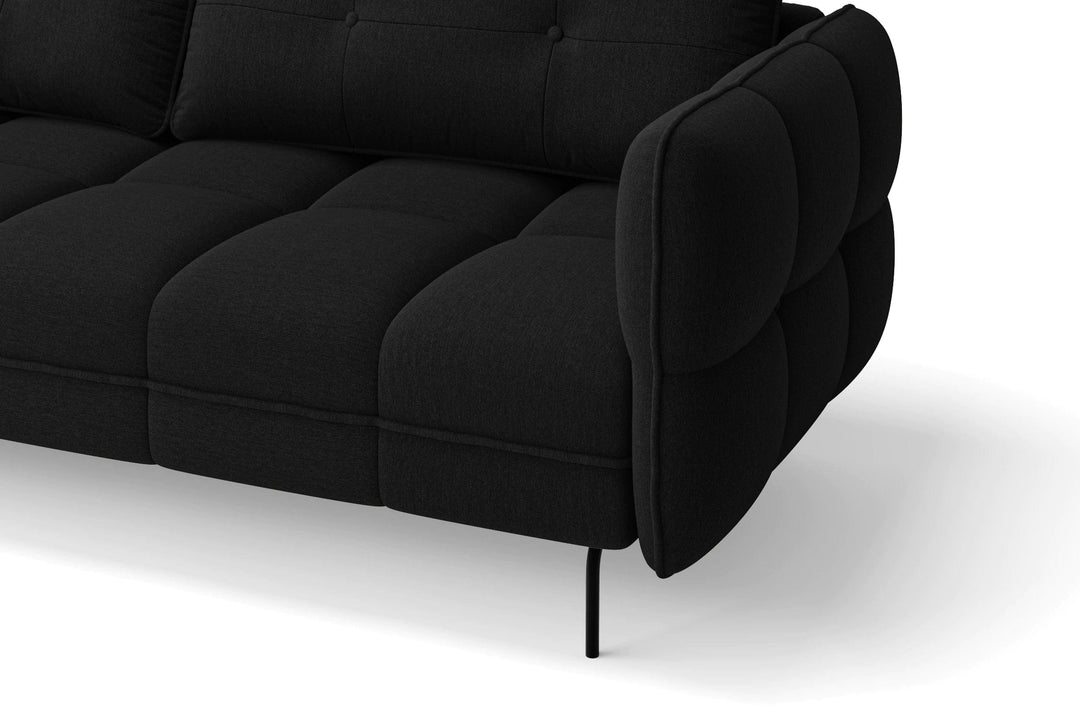 LIVELUSSO Armchair Anzio Armchair Black Linen Fabric