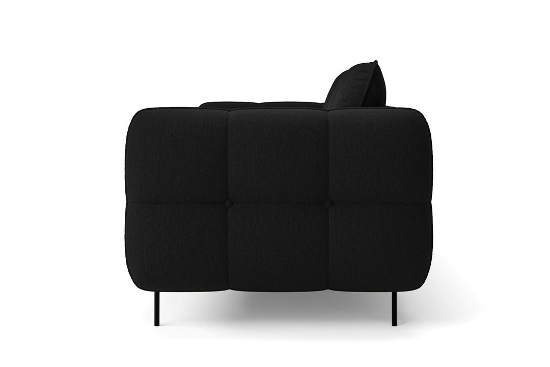 LIVELUSSO Armchair Anzio Armchair Black Linen Fabric