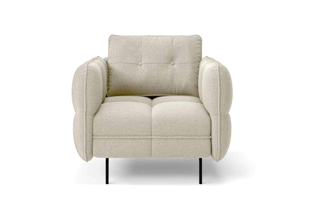 LIVELUSSO Armchair Anzio Armchair Cream Linen Fabric