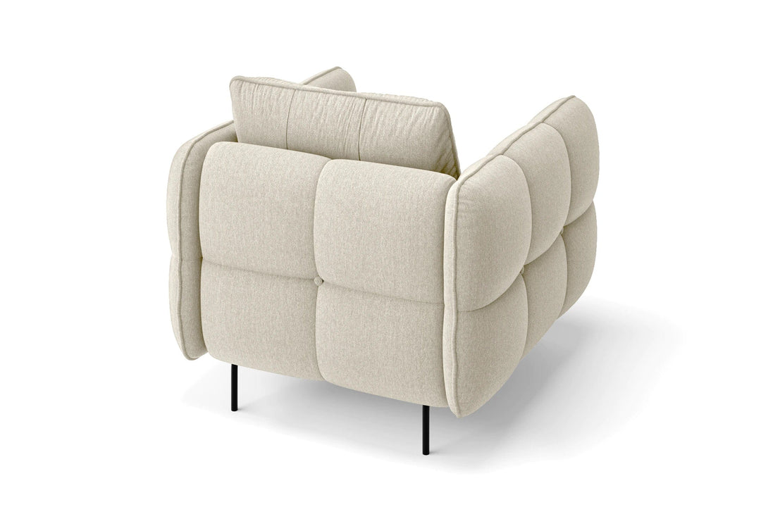 LIVELUSSO Armchair Anzio Armchair Cream Linen Fabric