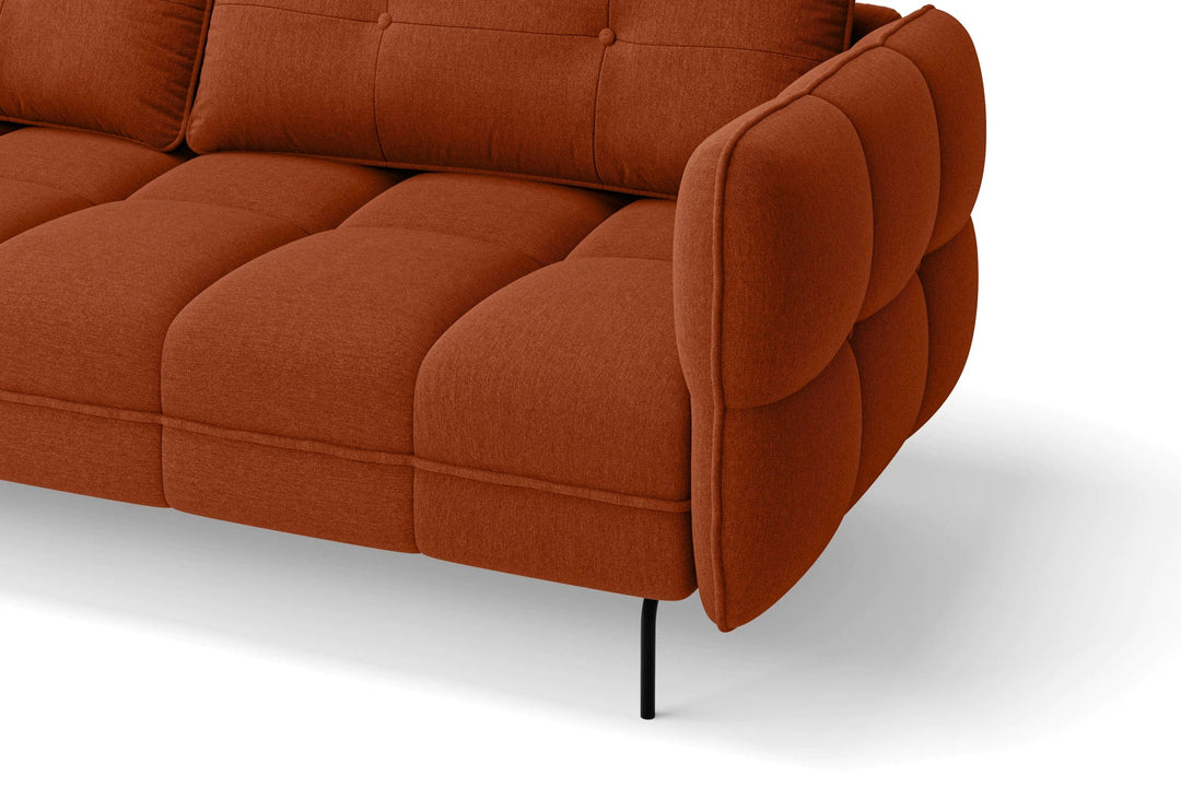 LIVELUSSO Armchair Anzio Armchair Orange Linen Fabric