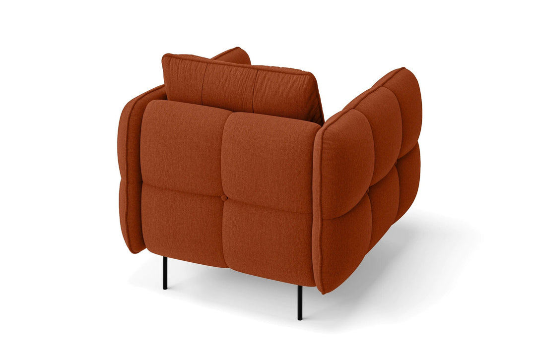 LIVELUSSO Armchair Anzio Armchair Orange Linen Fabric