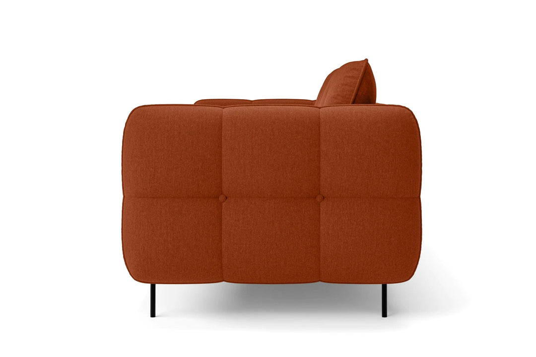 LIVELUSSO Armchair Anzio Armchair Orange Linen Fabric