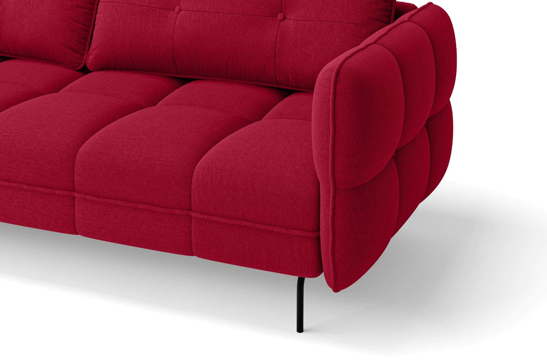 LIVELUSSO Armchair Anzio Armchair Red Linen Fabric