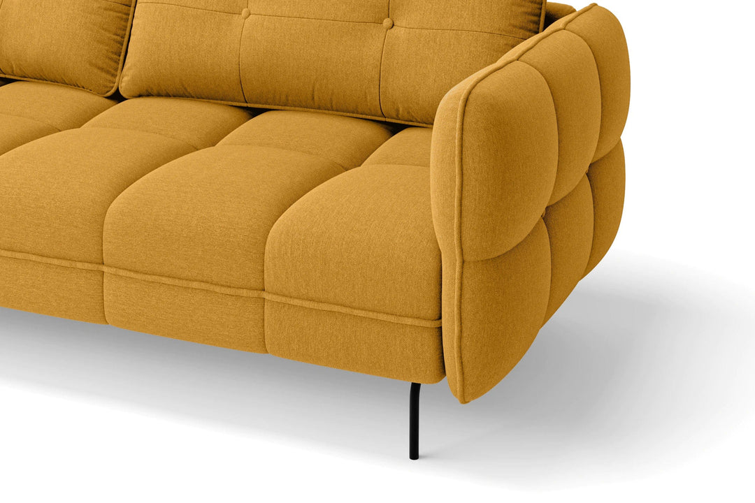 LIVELUSSO Armchair Anzio Armchair Yellow Linen Fabric COPY