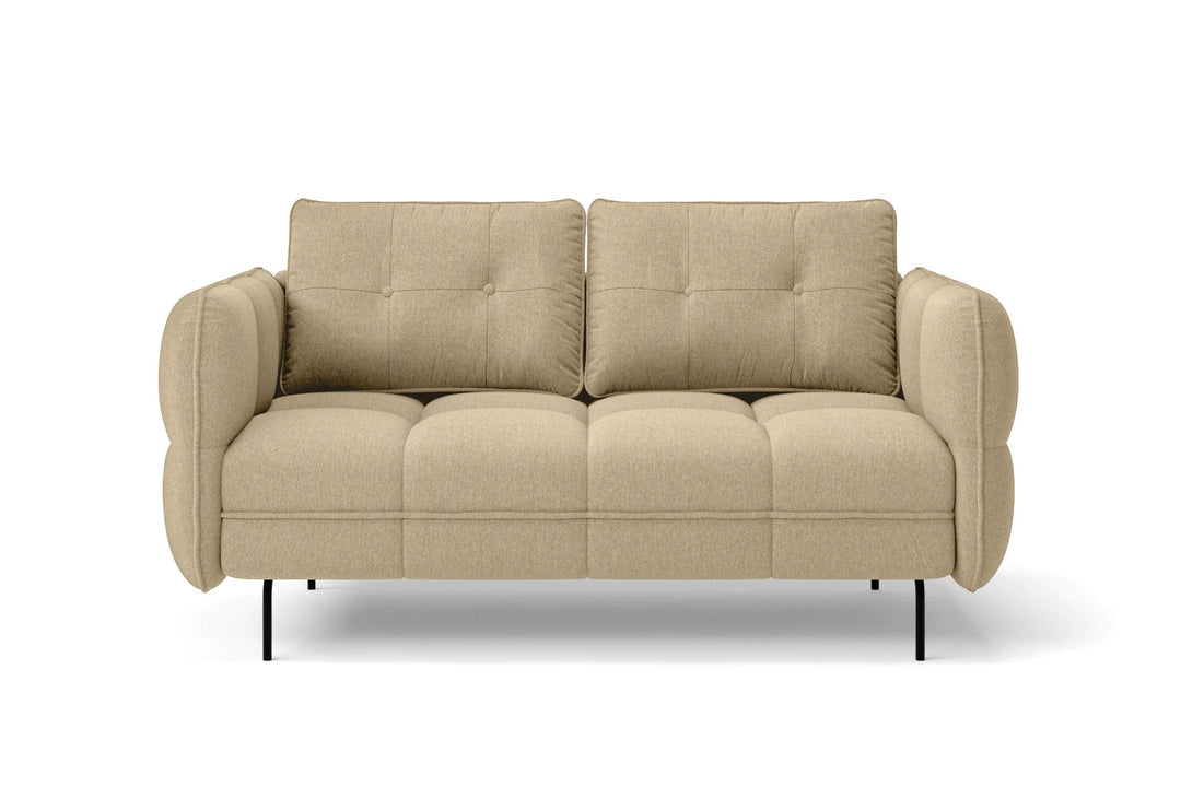 LIVELUSSO Sofa Anzio 2 Seater Sofa Beige Linen Fabric COPY