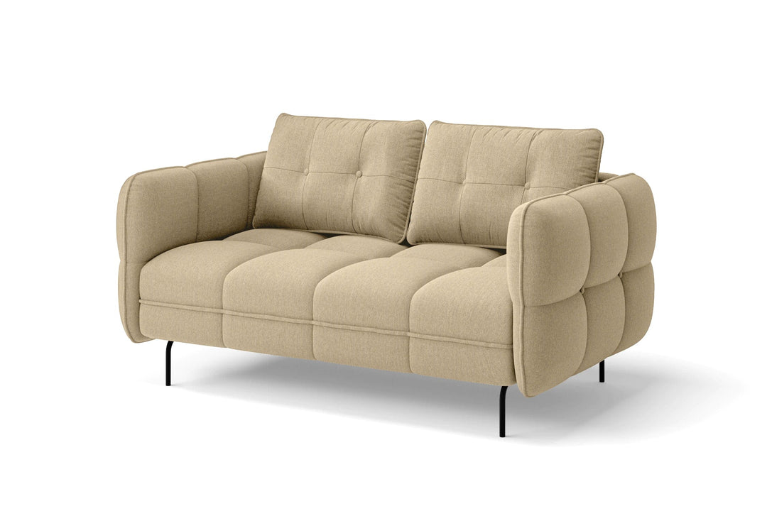 LIVELUSSO Sofa Anzio 2 Seater Sofa Beige Linen Fabric COPY