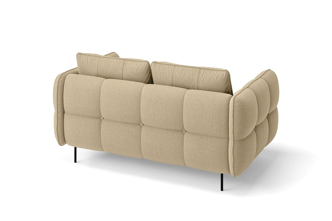 LIVELUSSO Sofa Anzio 2 Seater Sofa Beige Linen Fabric COPY