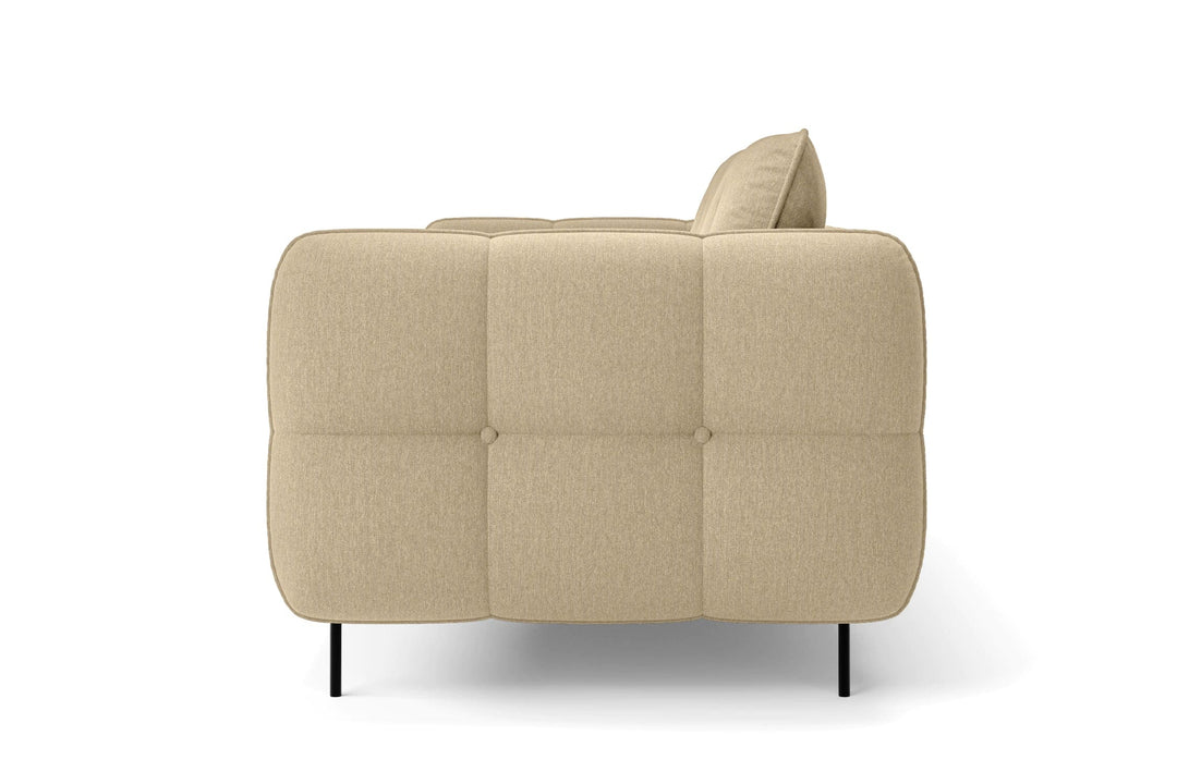 LIVELUSSO Sofa Anzio 2 Seater Sofa Beige Linen Fabric COPY