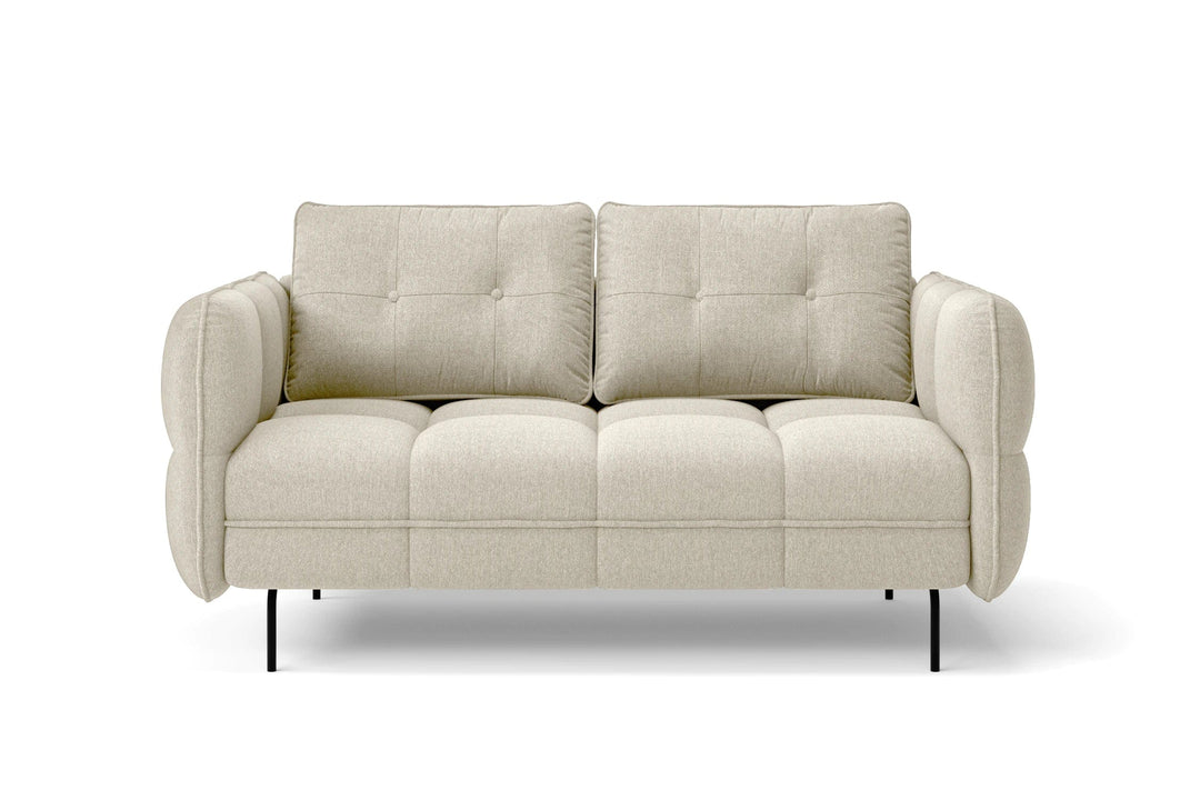 LIVELUSSO Sofa Anzio 2 Seater Sofa Cream Linen Fabric COPY