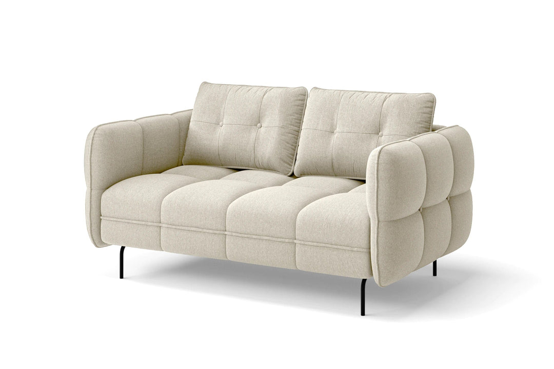 LIVELUSSO Sofa Anzio 2 Seater Sofa Cream Linen Fabric COPY