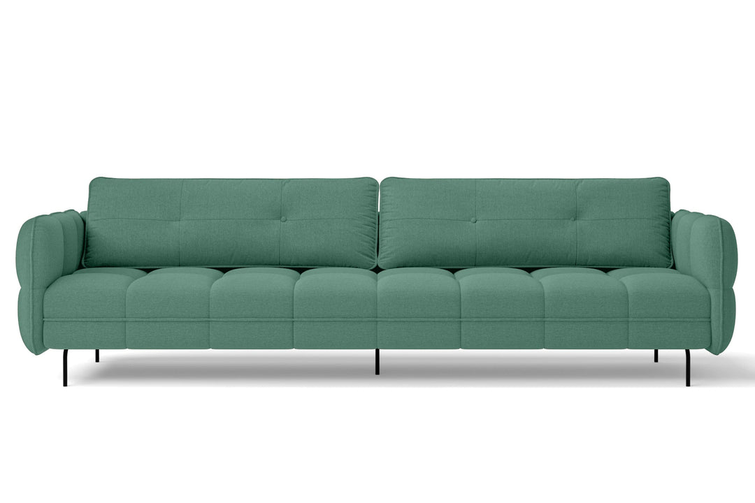 LIVELUSSO Sofa Anzio 4 Seater Sofa Mint Green Linen Fabric