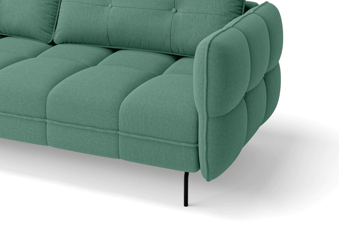 LIVELUSSO Sofa Anzio 4 Seater Sofa Mint Green Linen Fabric