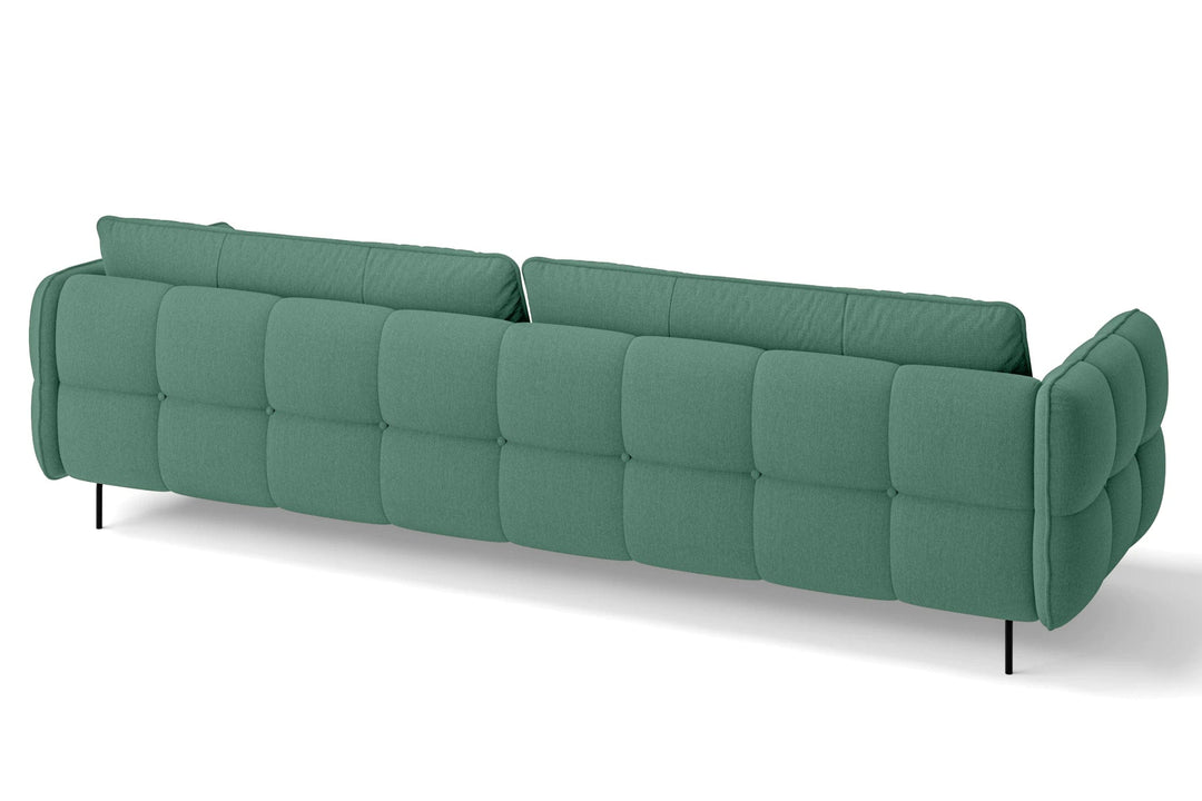 LIVELUSSO Sofa Anzio 4 Seater Sofa Mint Green Linen Fabric