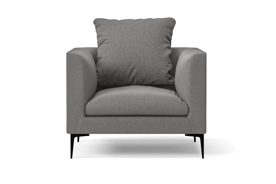 LIVELUSSO Armchair Aprilia Armchair Grey Linen Fabric