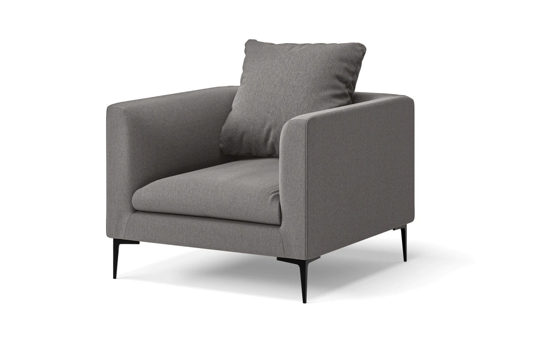 LIVELUSSO Armchair Aprilia Armchair Grey Linen Fabric