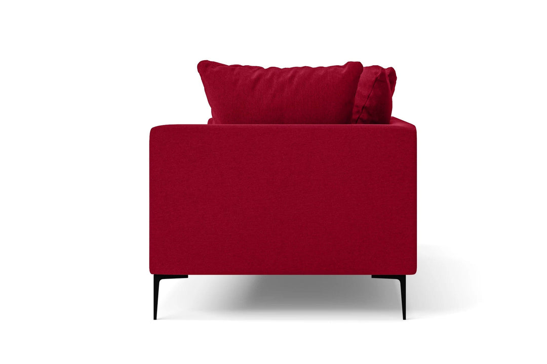 LIVELUSSO Sofa Aprilia 3 Seater Sofa Red Linen Fabric