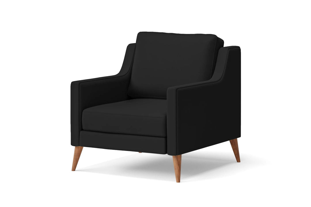 LIVELUSSO Armchair Aquila Armchair Black Leather