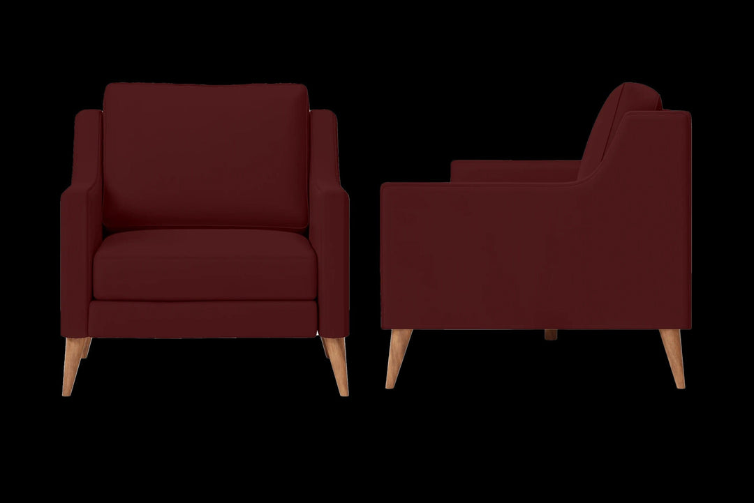 LIVELUSSO Armchair Aquila Armchair Red Leather