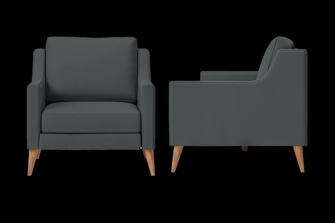 LIVELUSSO Armchair Aquila Armchair Slate Leather