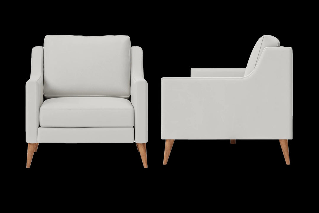 LIVELUSSO Armchair Aquila Armchair White Leather