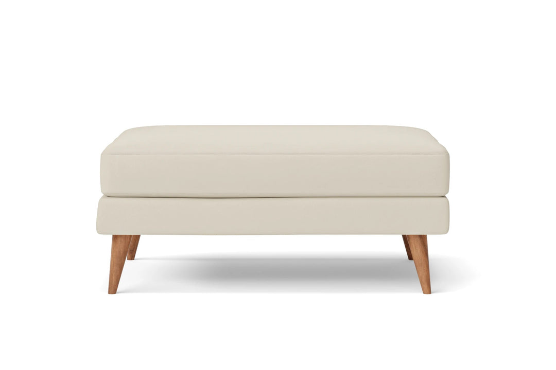 LIVELUSSO Ottoman Aquila Ottoman Cream Leather