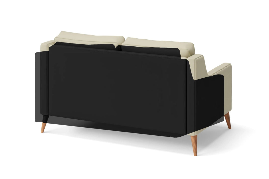 LIVELUSSO Sofa Aquila 2 Seater Sofa Black Leather