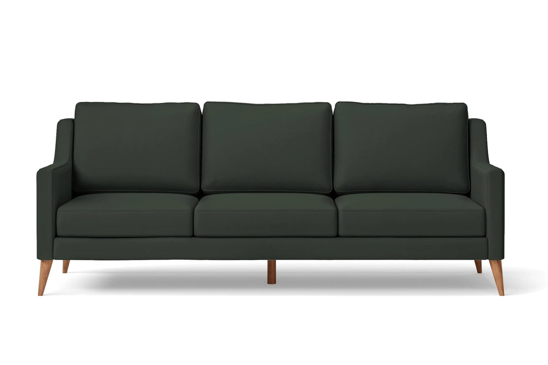 LIVELUSSO Sofa Aquila 3 Seater Sofa Green Leather