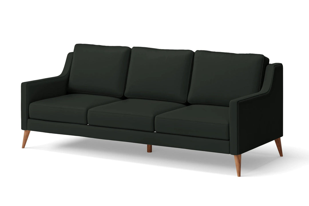 LIVELUSSO Sofa Aquila 3 Seater Sofa Green Leather