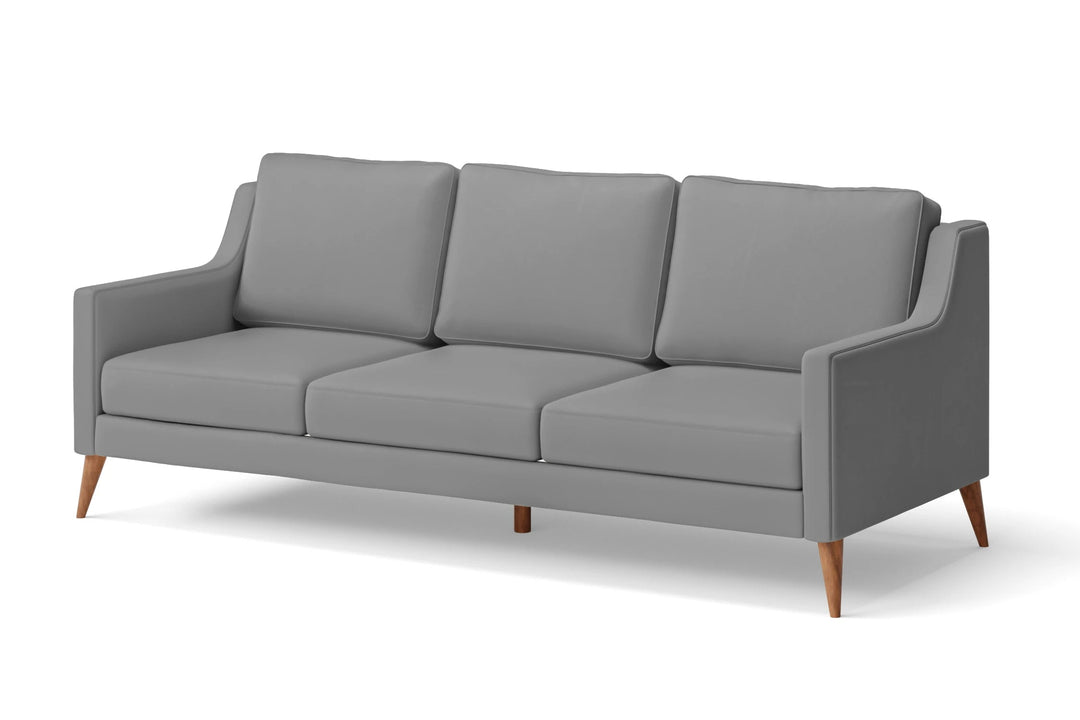 LIVELUSSO Sofa Aquila 3 Seater Sofa Grey Leather