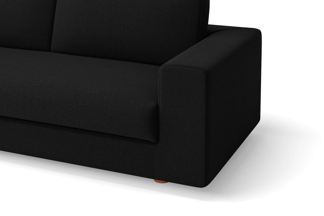 LIVELUSSO Armchair Arezzo Armchair Black Linen Fabric