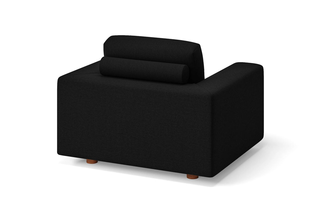 LIVELUSSO Armchair Arezzo Armchair Black Linen Fabric