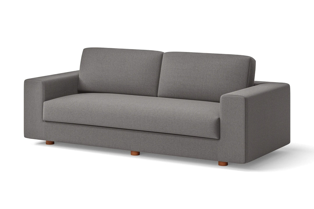 LIVELUSSO Sofa Arezzo 3 Seater Sofa Grey Linen Fabric