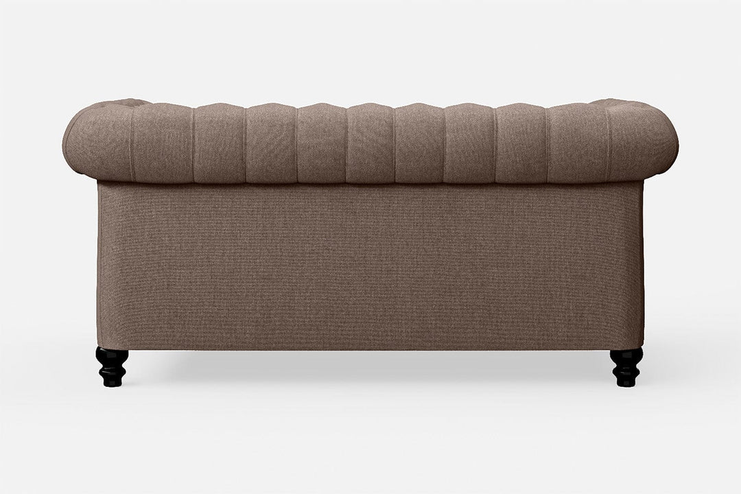 LIVELUSSO Sofa Aversa 2 Seater Sofa Caramel Linen Fabric