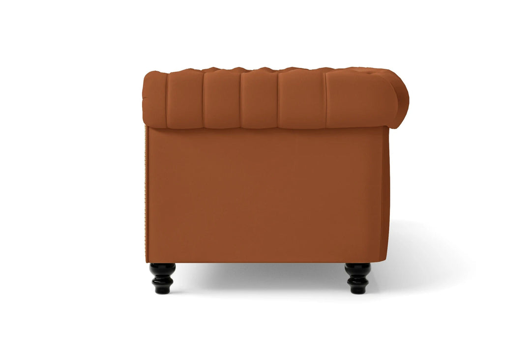 LIVELUSSO Sofa Aversa 4 Seater Sofa Tan Brown Leather