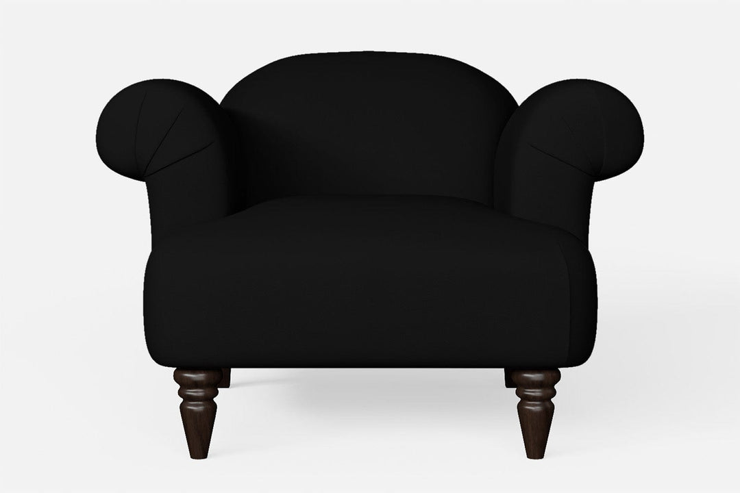 LIVELUSSO Armchair Barberton Armchair Black Leather