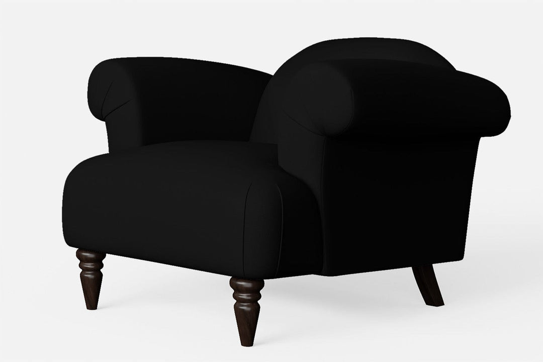 LIVELUSSO Armchair Barberton Armchair Black Leather