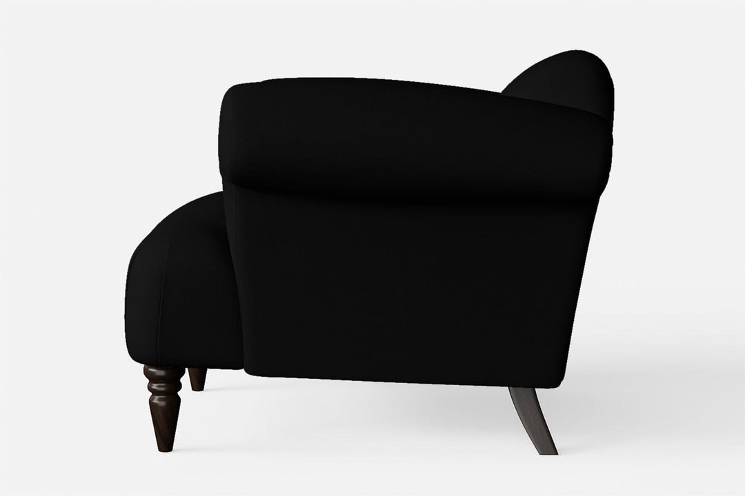 LIVELUSSO Armchair Barberton Armchair Black Leather